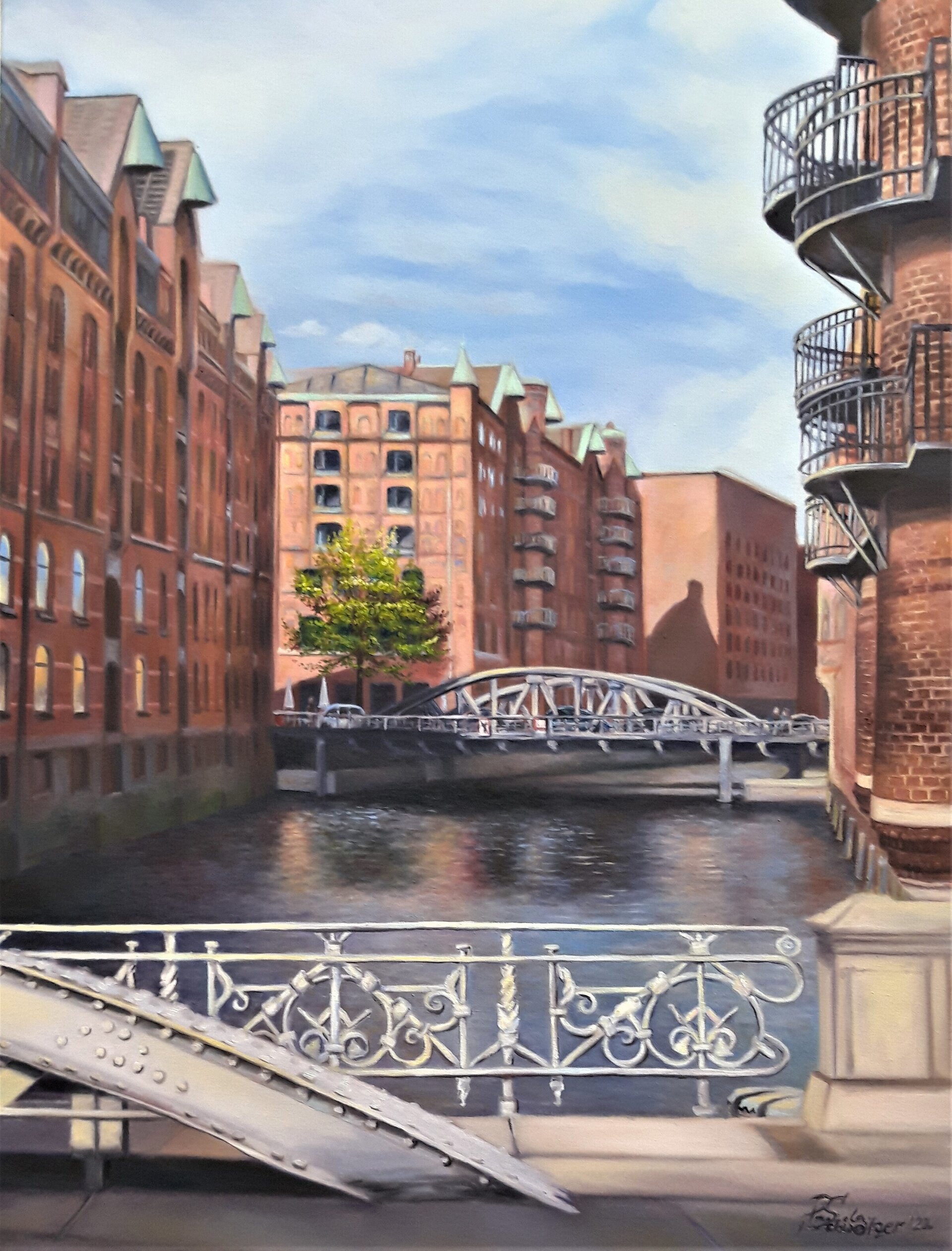 Speicherstadt und der kleine grüne Baum